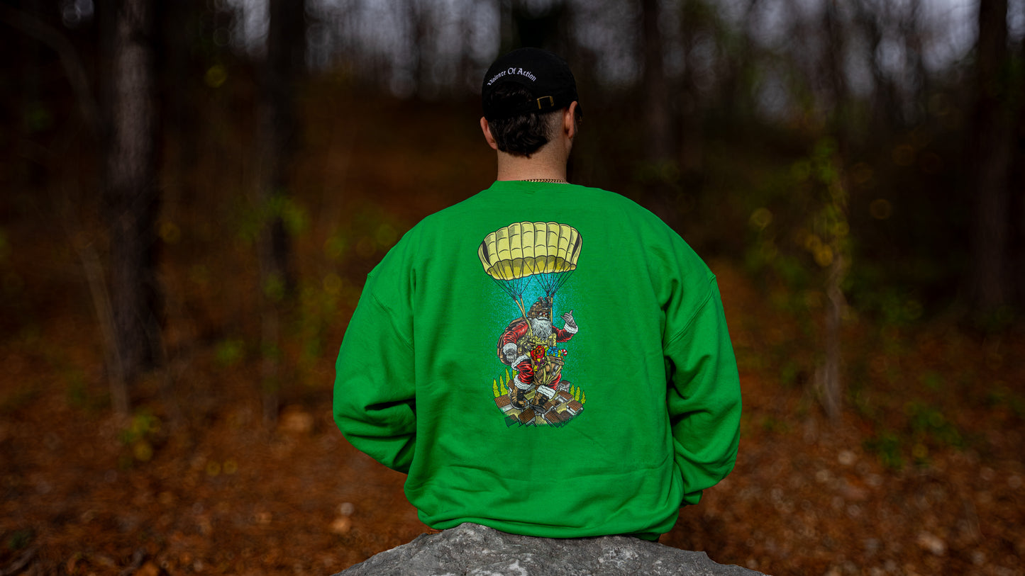 Airborne Santa Christmas Sweater