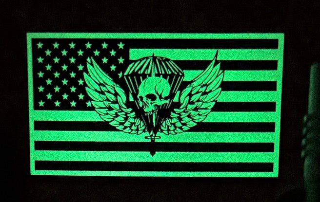 GITD Kit Flag Leather Patch