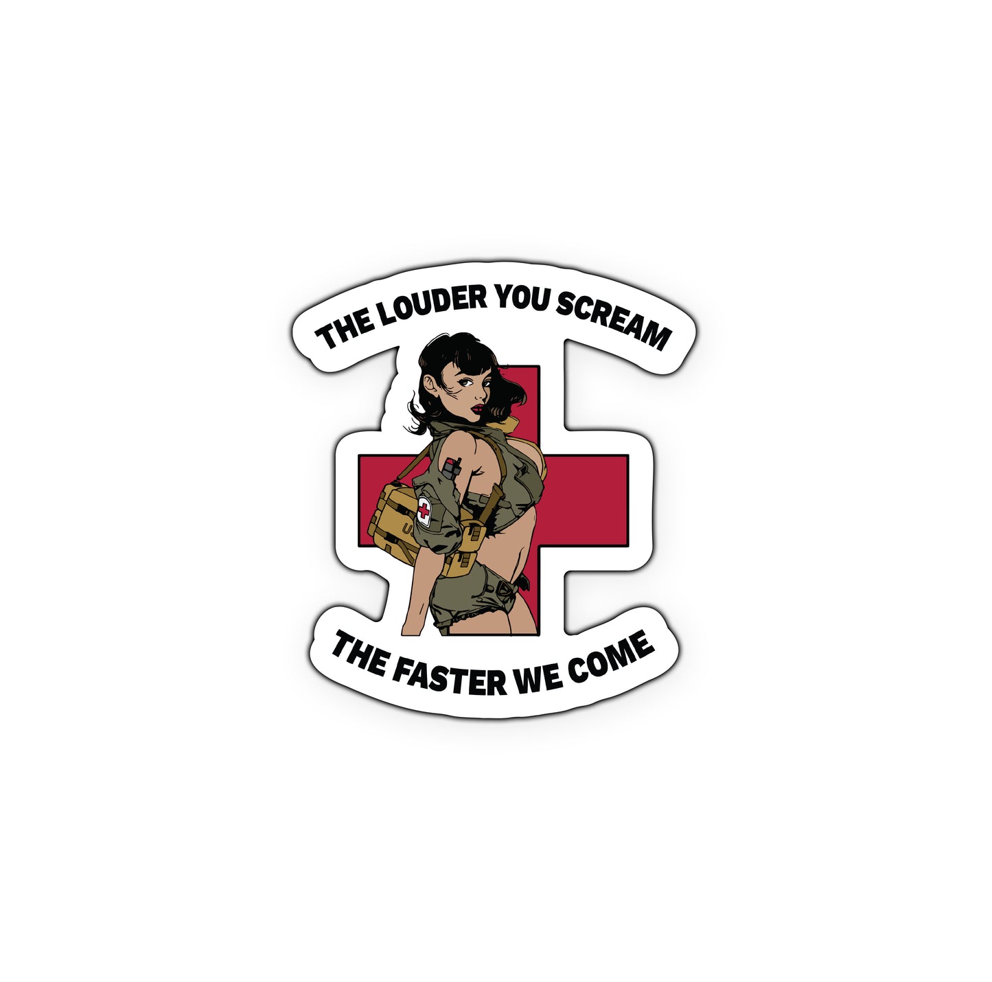 The Louder You Scream Sticker