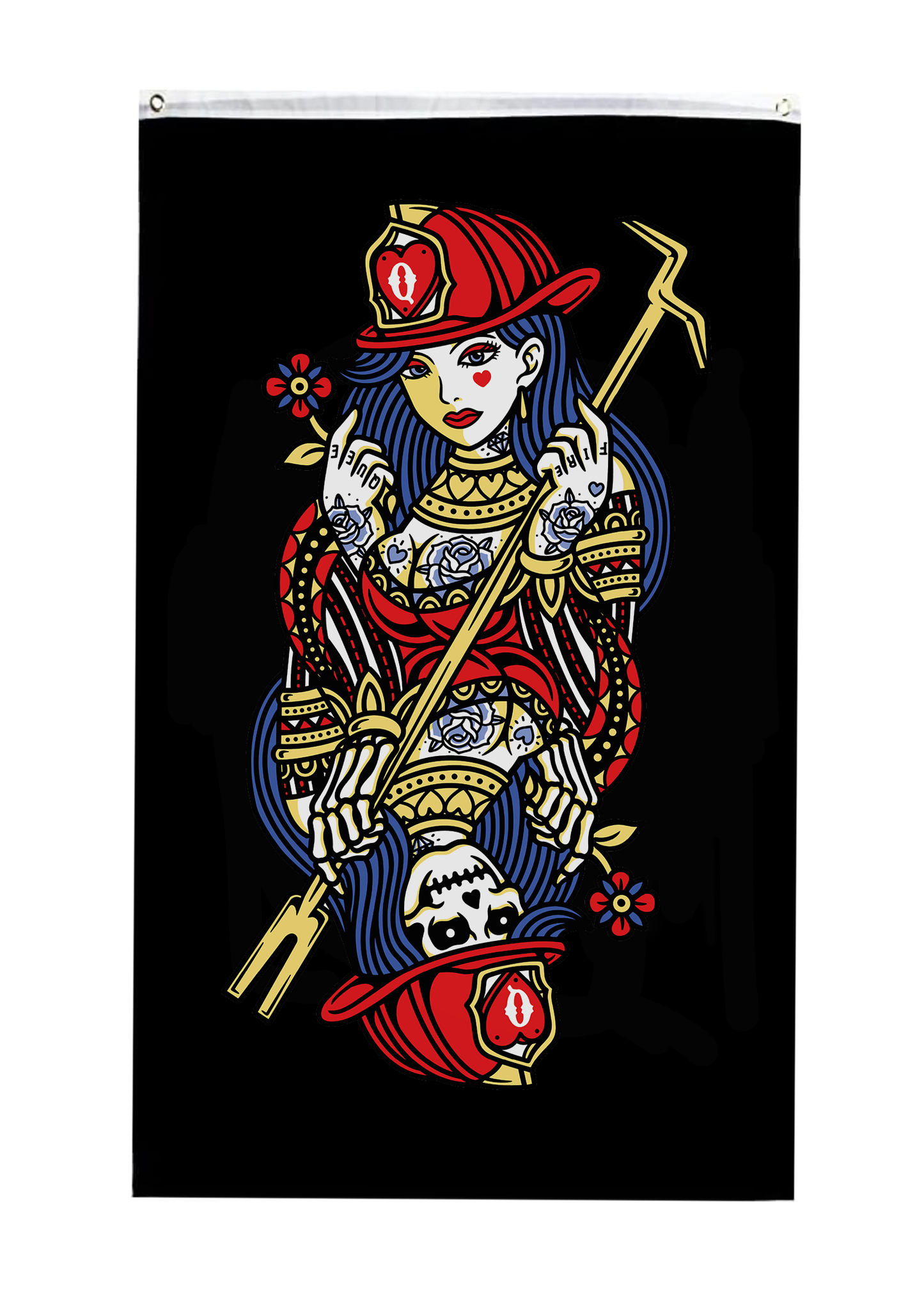 Queen Of Fire Flag