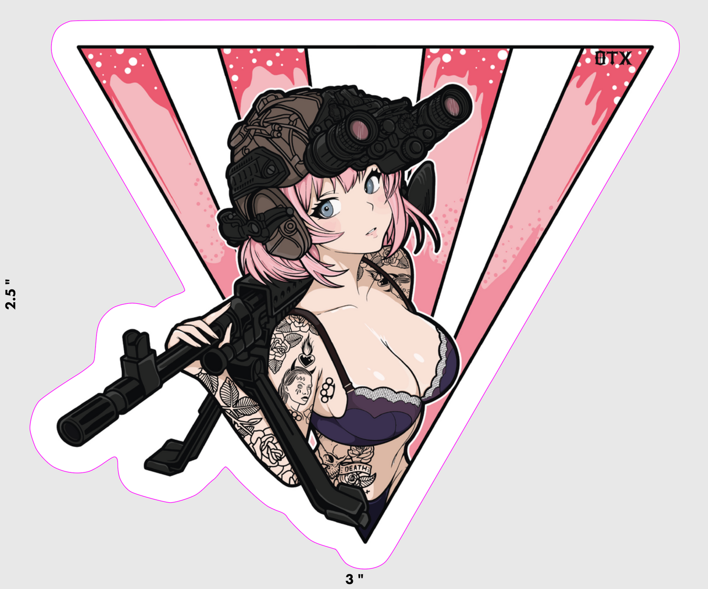 Tactical Anime Sticker