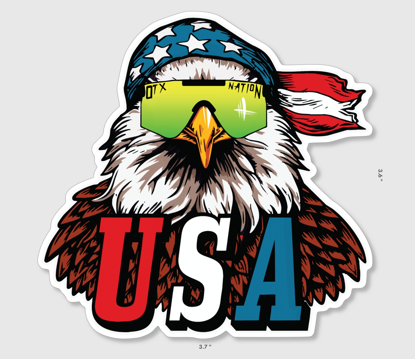 USA Freedom Eagle Sticker