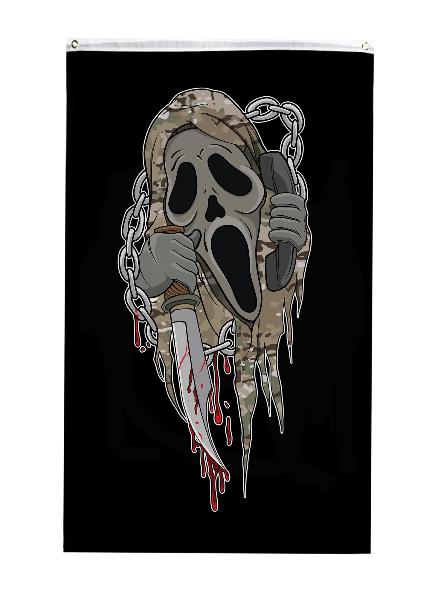 Pre-Order Ghostface Camo Flag