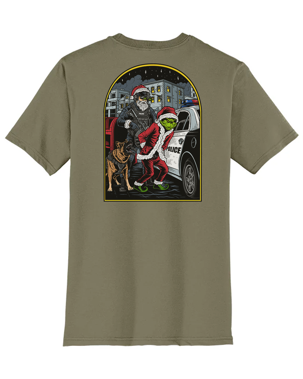 Officer Santa Christmas Tee