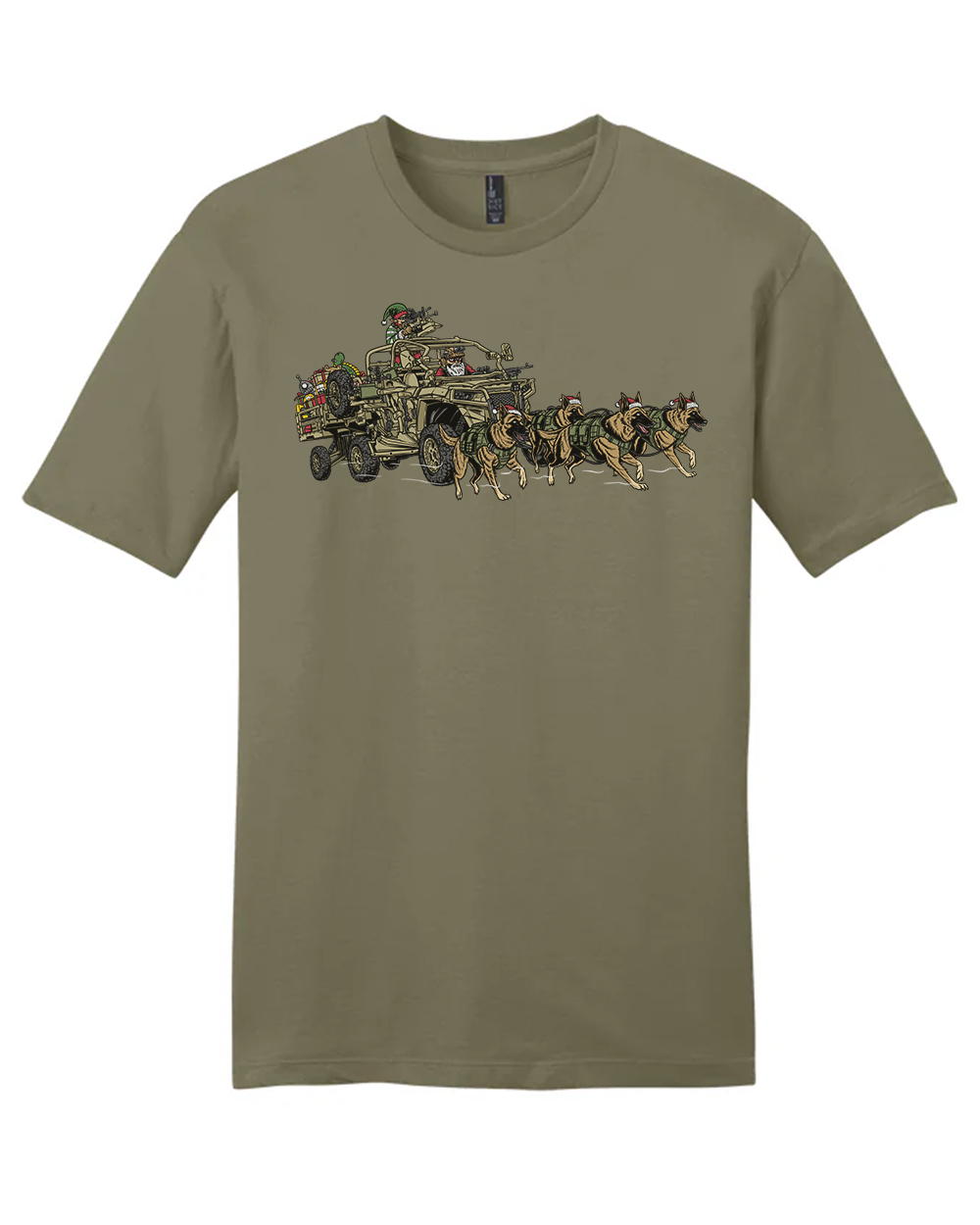 K9 Santa Christmas Tee