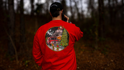 Firefighter Santa Christmas Sweater