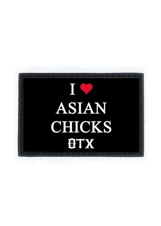 I ❤️ ASIAN CHICKS PVC Patch