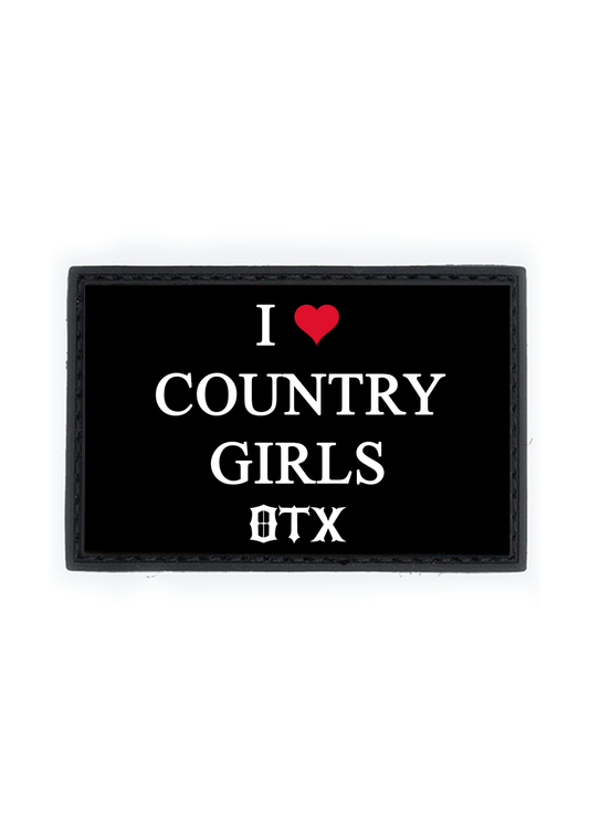 I ❤️ COUNTRY GIRLS PVC Patch