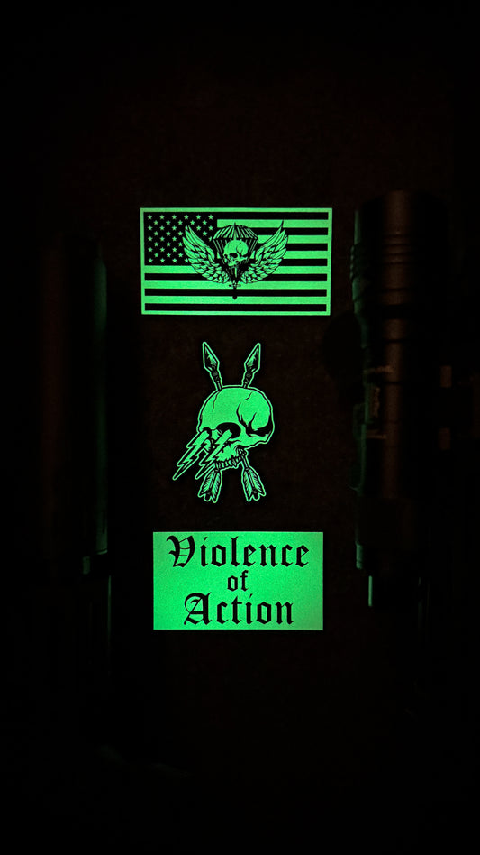 GITD Leather Patches