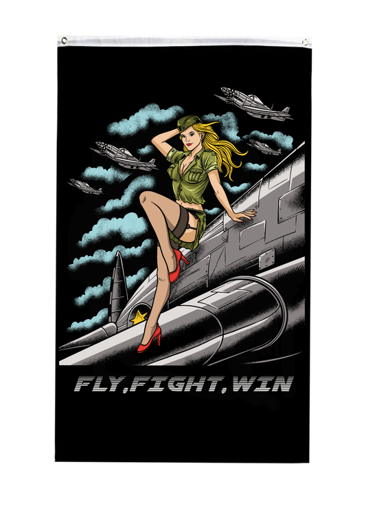 Fly Fight Win Flag
