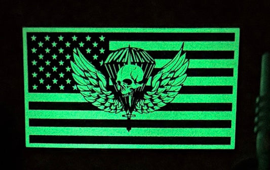 GITD Kit Flag Leather Patch