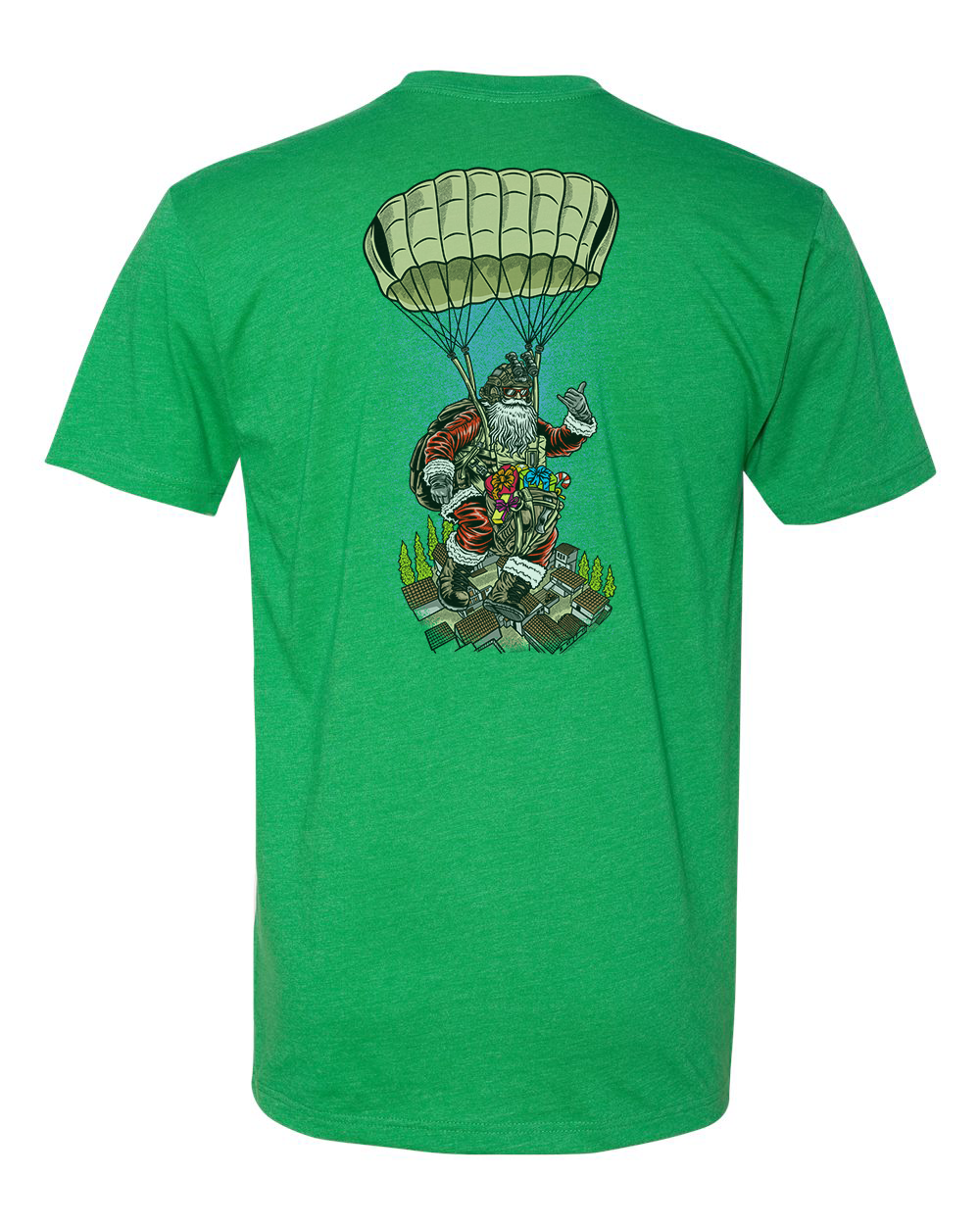 Airborne Santa Christmas Tee