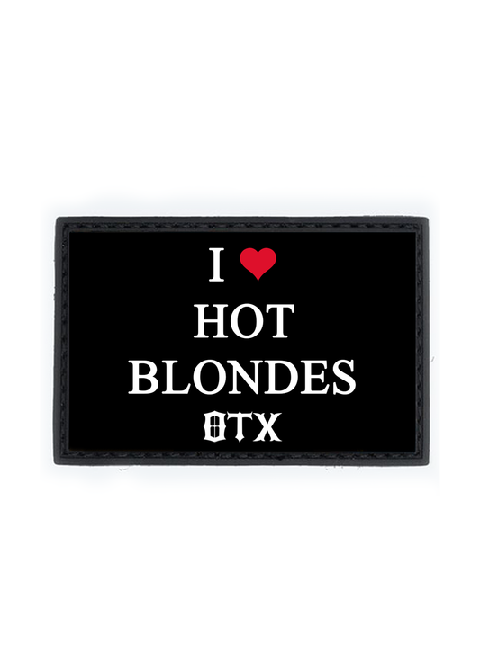 I ❤️ HOT BLONDES PVC Patch