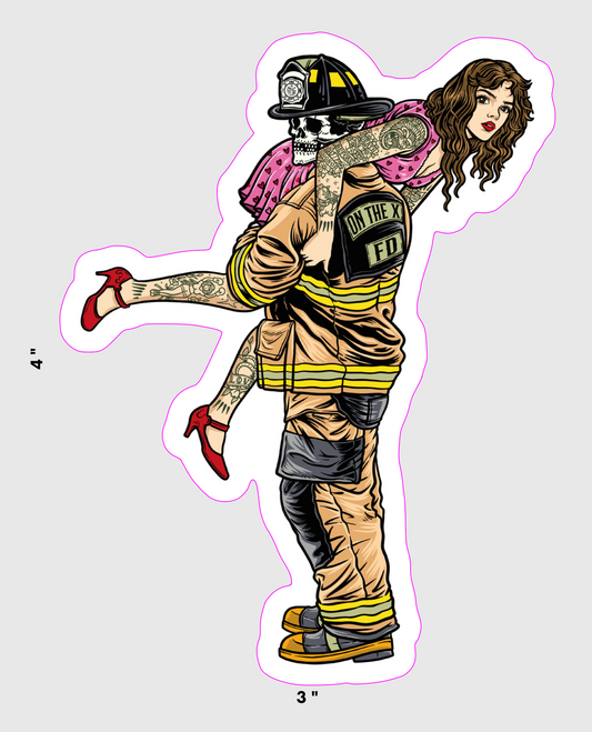 Hotter Than The Flames Sticker