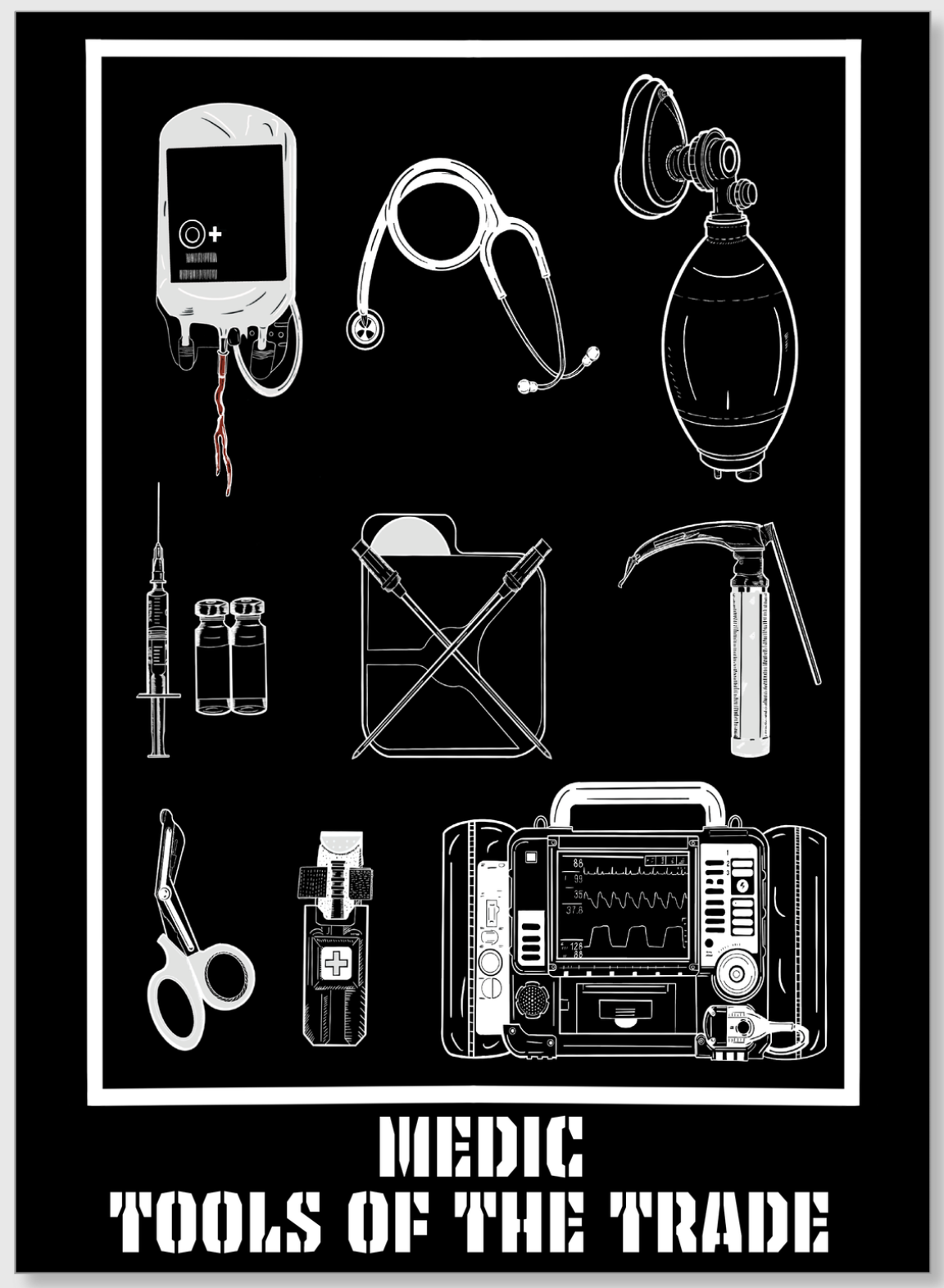 Medic Tools Of The Trade Sticker