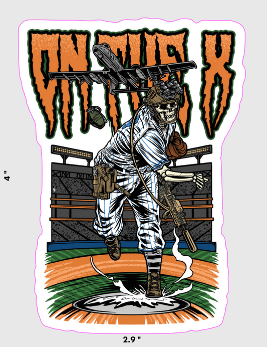 OTX Baseball Sticker