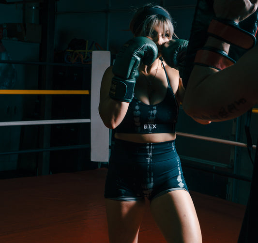 Womens Black Tie-Dye Shorts