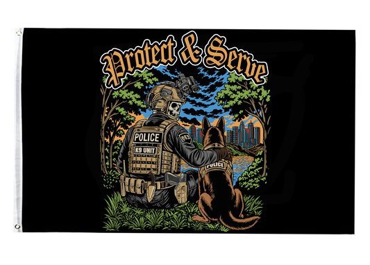Pre-Order Protect & Serve Flag