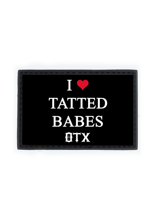 I ❤️ TATTED BABES PVC Patch