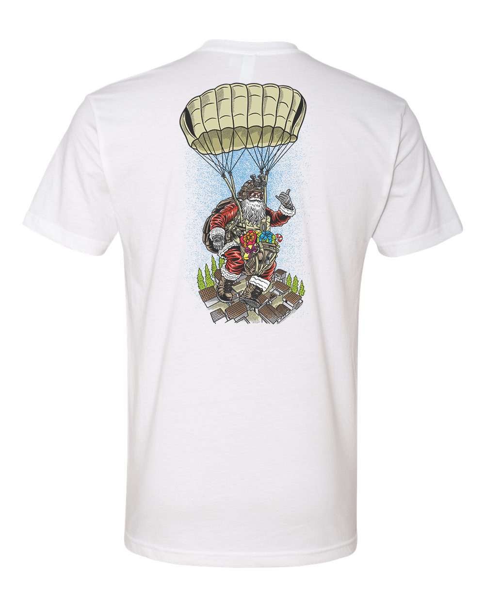 Airborne Santa Christmas Tee