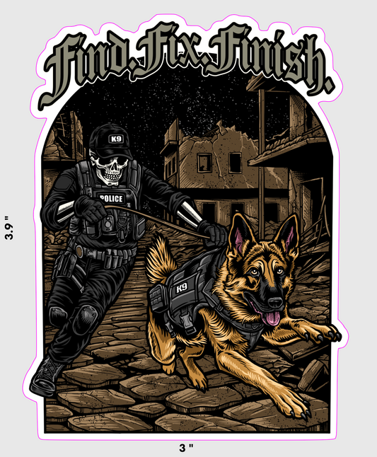 Find Fix Finish Sticker