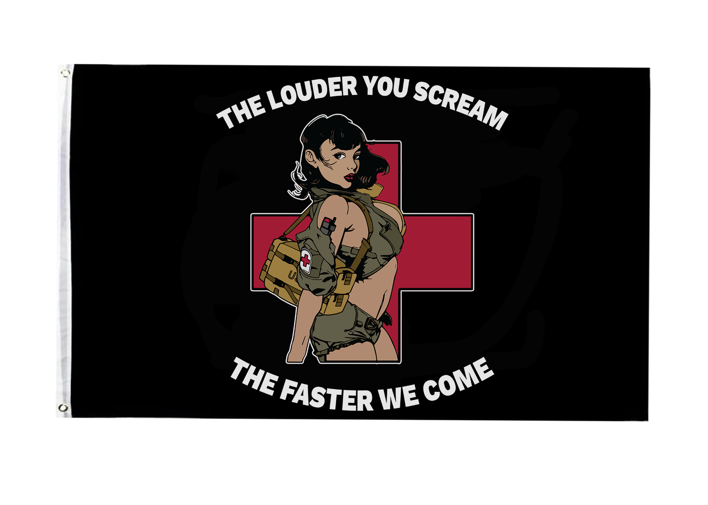 The Louder You Scream Flag