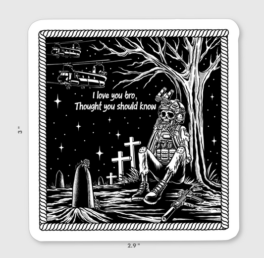 Love You, Bro Sticker