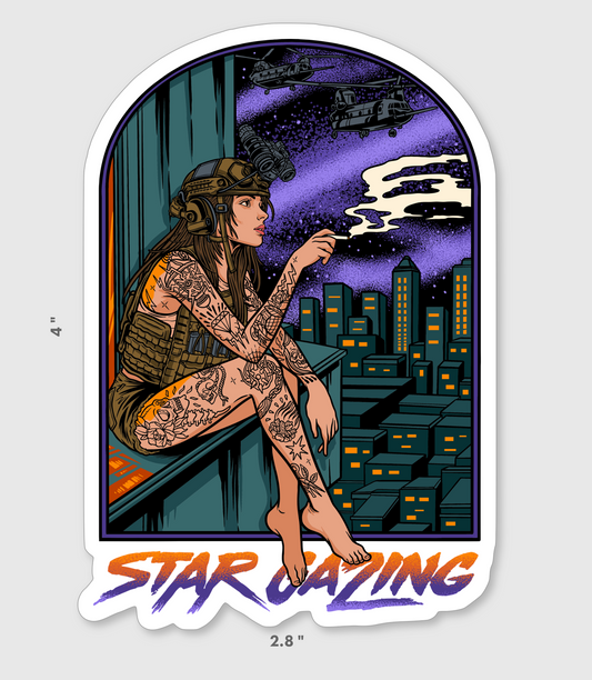 Stargazing Sticker