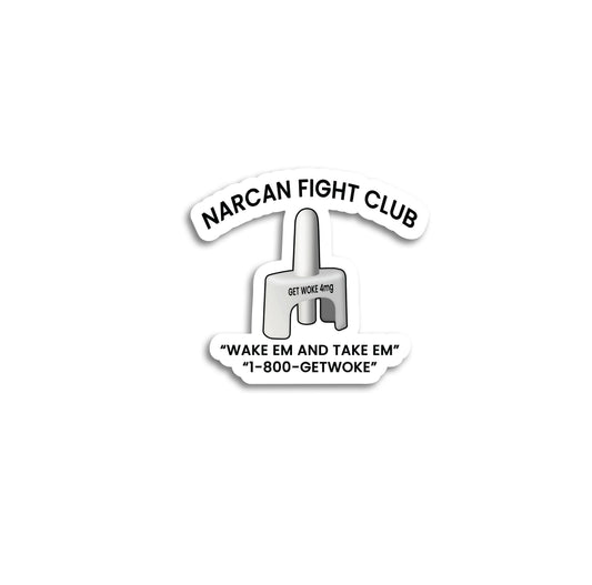 Narcan Fight Club Sticker
