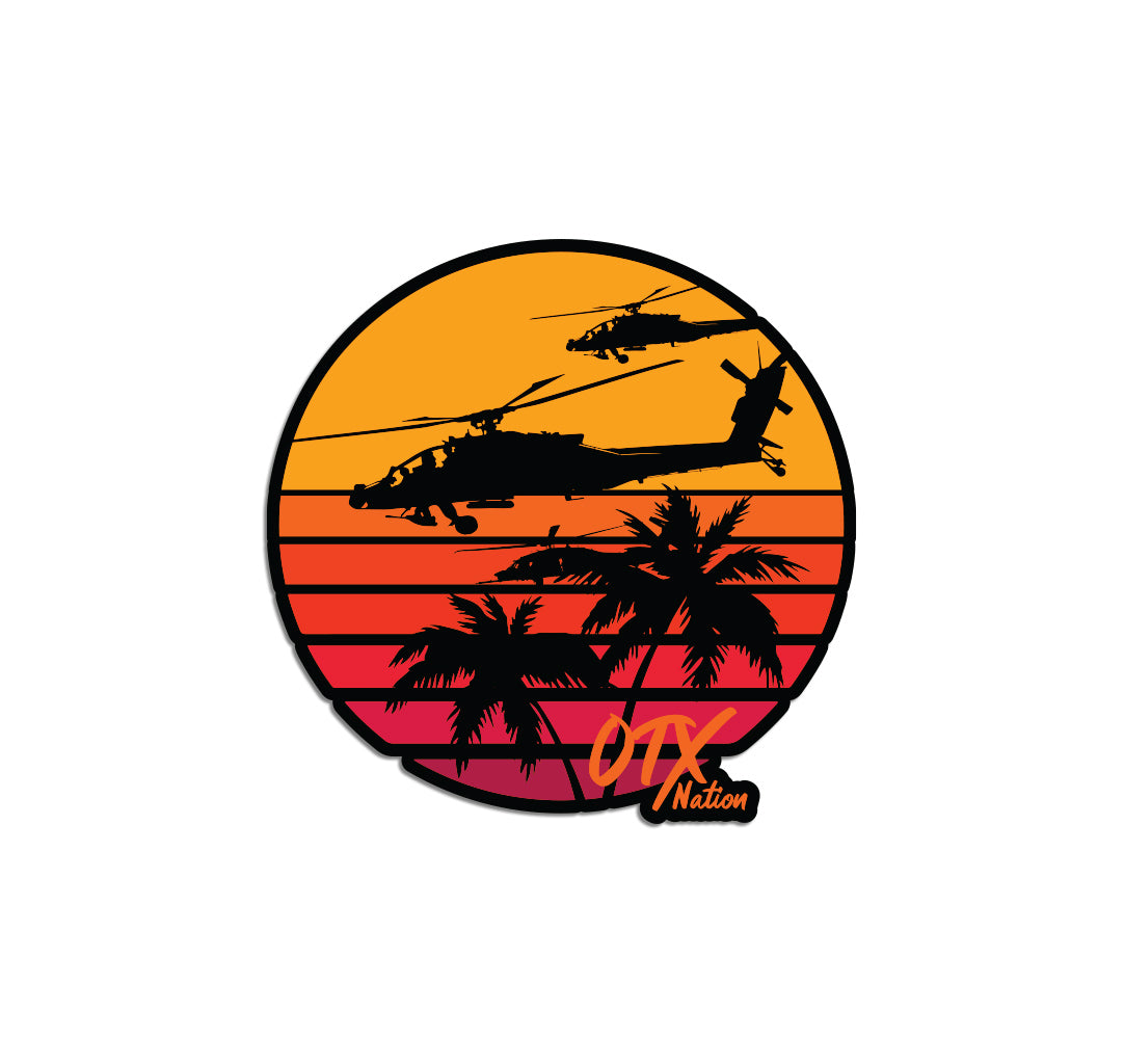 OTX Apache Sunset Sticker