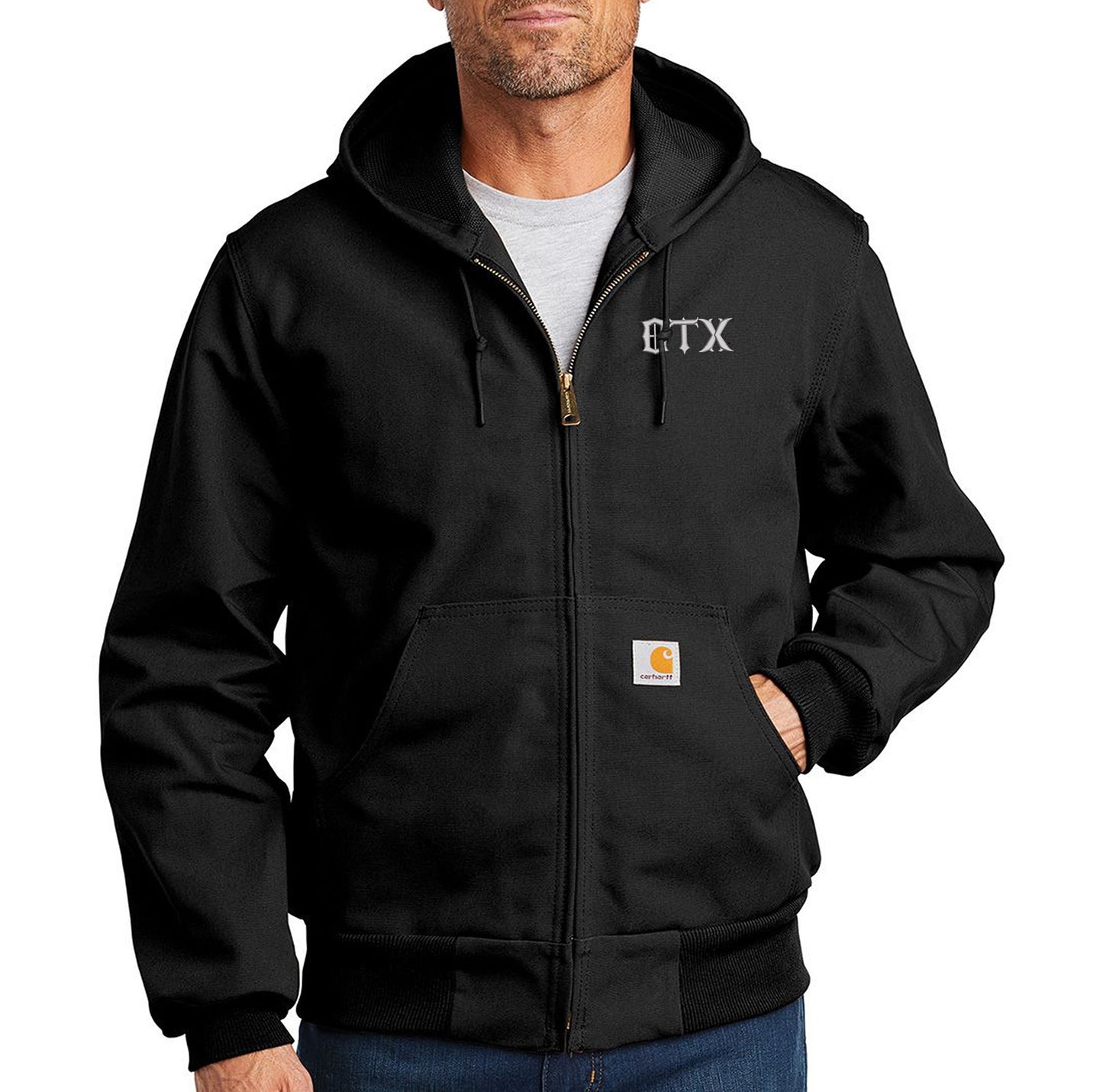 OTX Gothic Logo Embroidered Carhartt ® Thermal-Lined Duck Active Jac